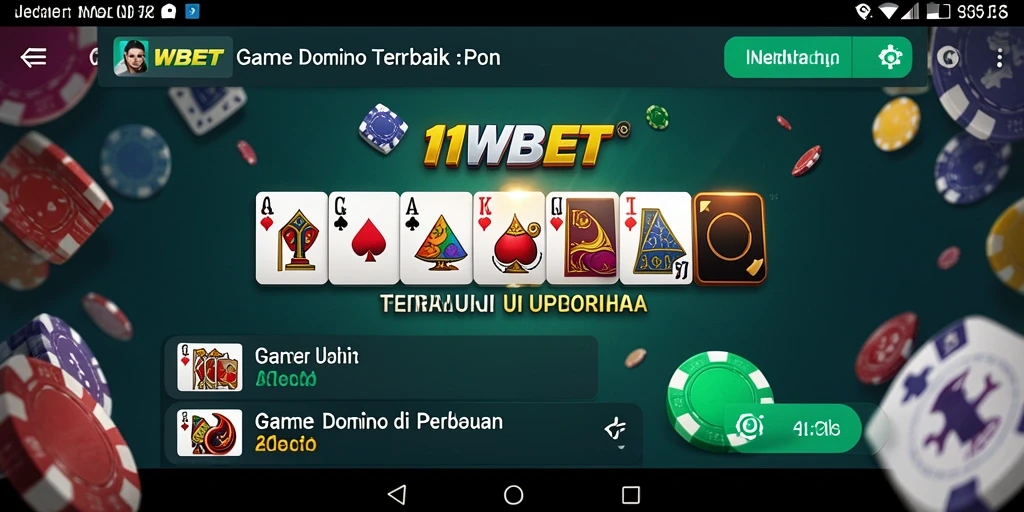 Tampilan gameplay menarik dari 11WBET saat bermain Domino.