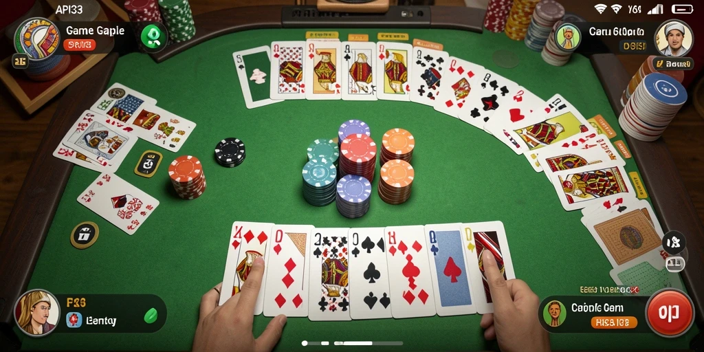 Tampilan gameplay Gaple yang menarik di API33.