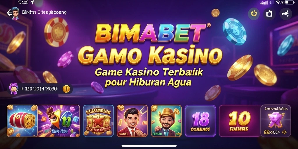 Screenshot gameplay BIMABET menampilkan suasana kasino yang seru dan menarik.