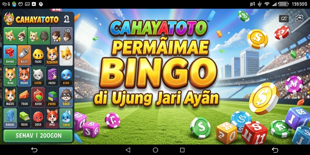 Tampilan gameplay seru CAHAYATOTO yang menghadirkan keseruan Bingo.