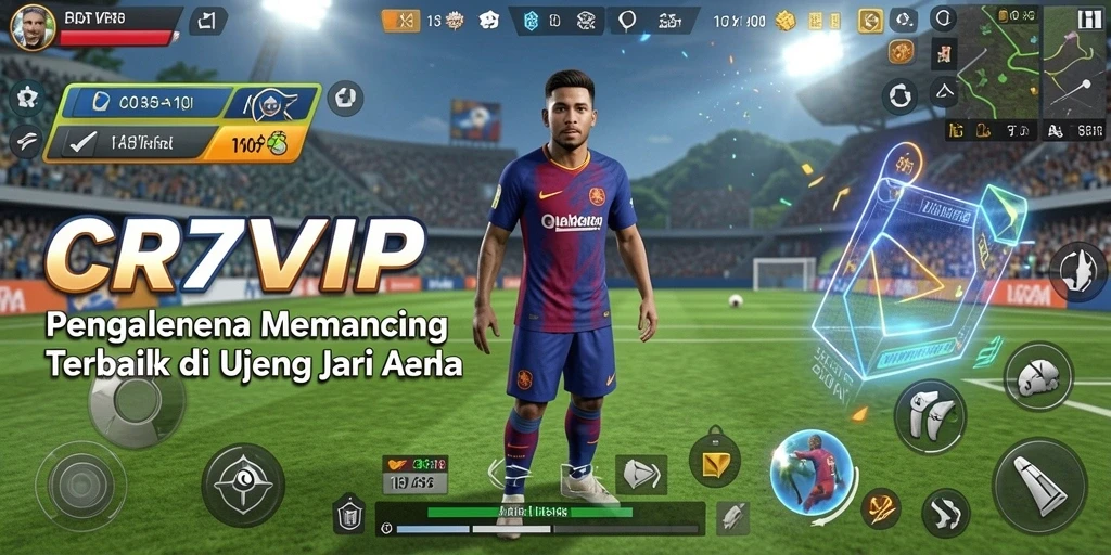 Tampilan gameplay CR7VIP yang menarik dan seru saat memancing.