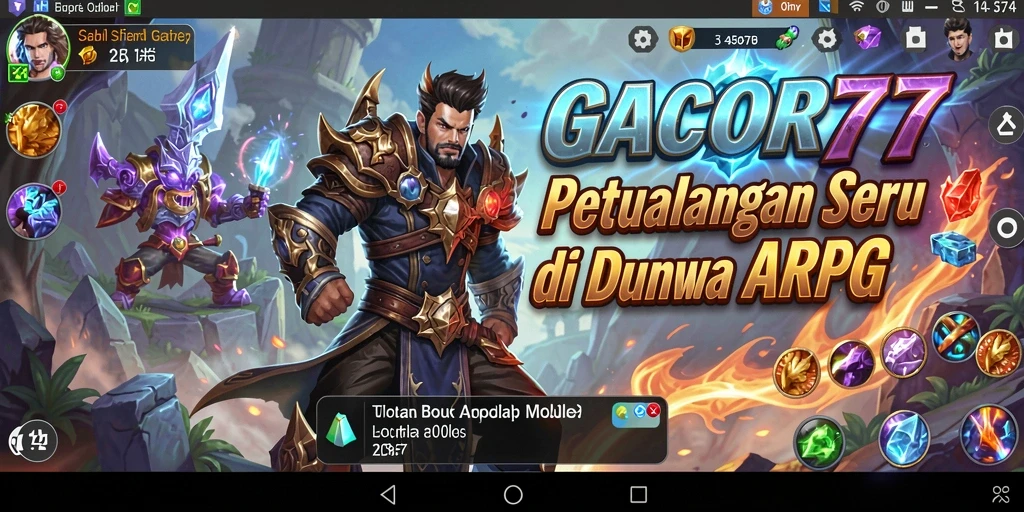 Tampilan seru dari gameplay ARPG dalam GACOR77 yang mendebarkan.