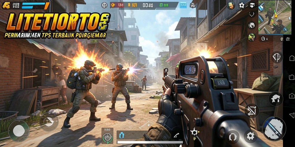 Tampilan gameplay menegangkan LITETOTO dengan aksi dinamis.