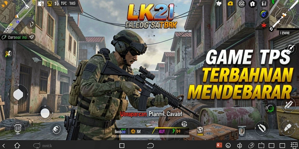 Screenshot menunjukkan momen menegangkan di gameplay LK21.