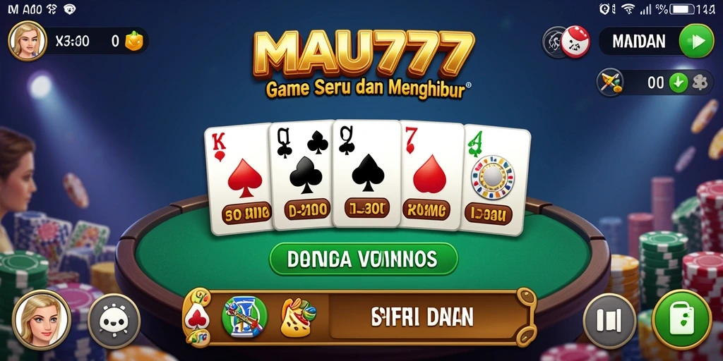 Tampilan gameplay seru yang menarik dalam MAU777
