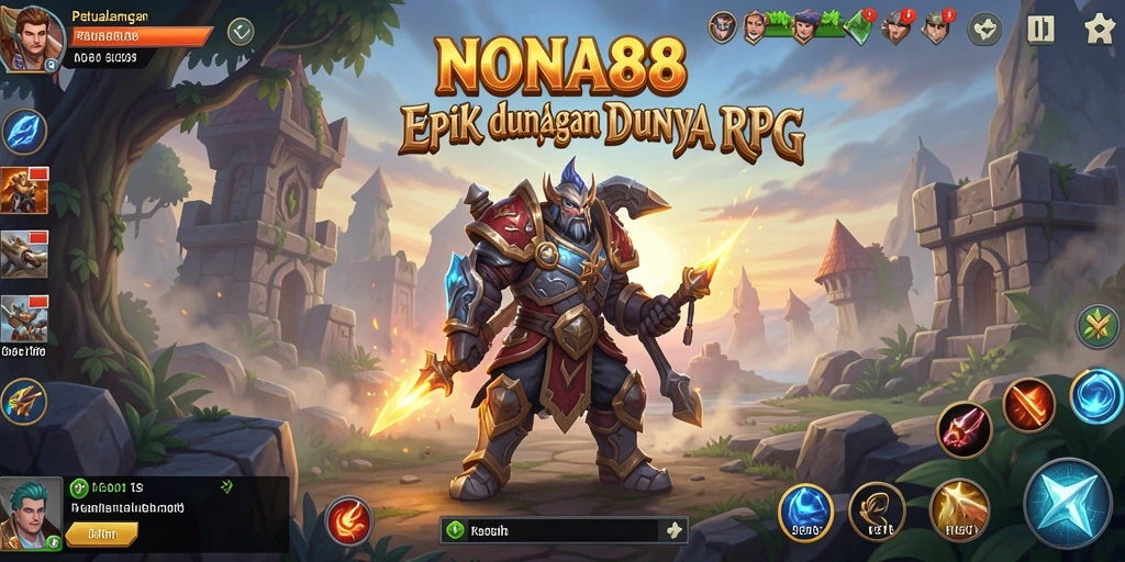 Tangkapan layar dari gameplay NONA88 menampilkan pertarungan epik dan pemandangan menakjubkan.