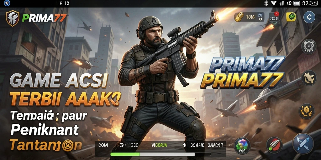Tampilan gameplay mendebarkan dari PRIMA77 dengan aksi yang intens.