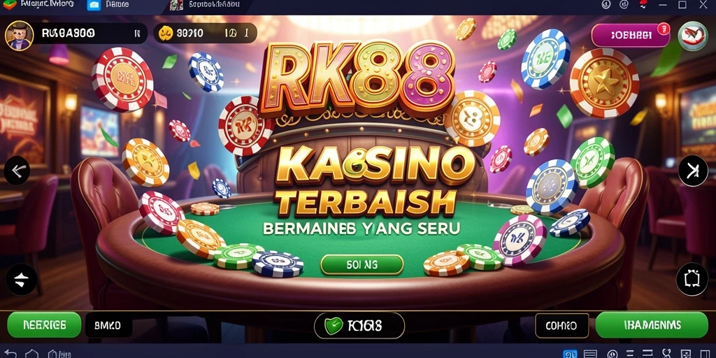 Tampilan menarik gameplay RK88 yang mendebarkan di kasino.