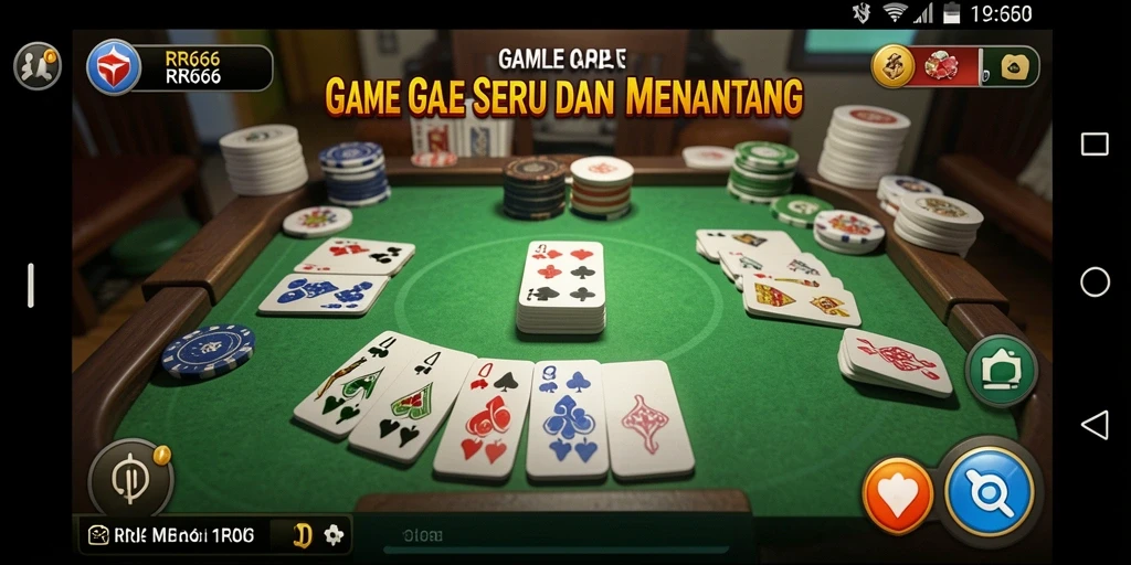 Screenshot gameplay seru saat bermain Gaple di RR666.