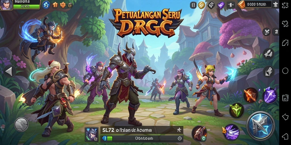 Tangkapan layar menunjukkan aksi seru dalam gameplay ARPG.
