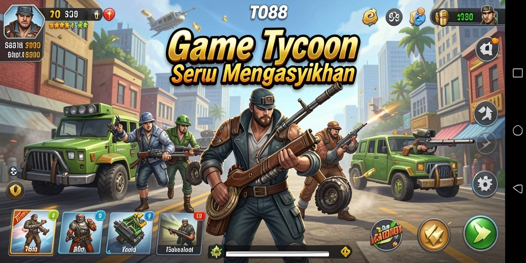 Tampilan gameplay TO88 yang menarik dalam manajemen bisnis.