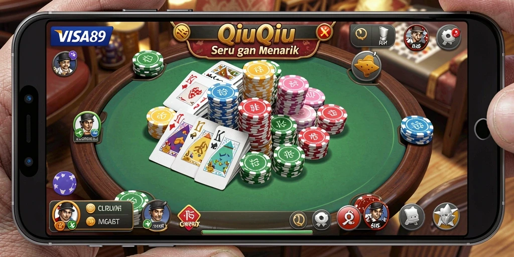 Tampilan seru gameplay QiuQiu di VISA89.